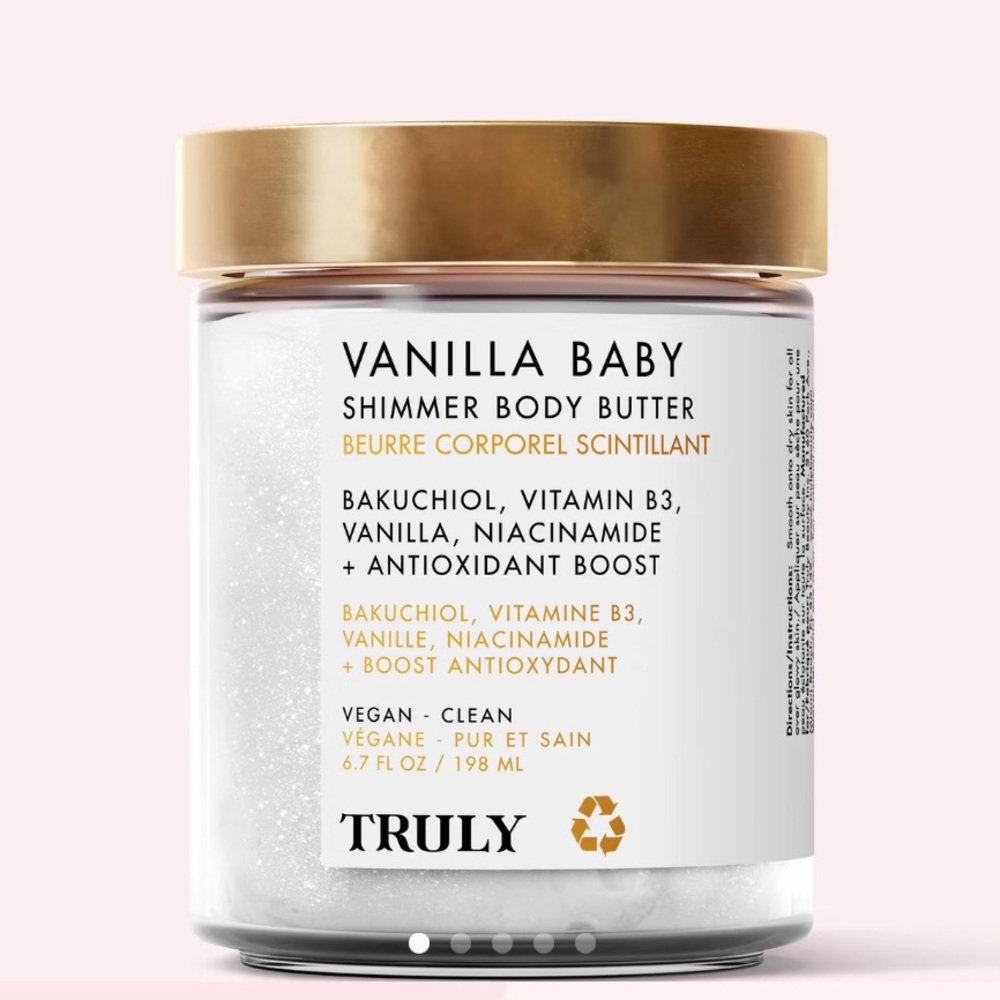 NEW Truly Vanilla Baby Shimmer Body Butter - White